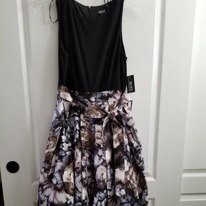 SL Fashions Belted Hi-Lo Tea Dress